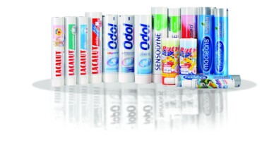 Laminate tubes for tooth pastes Laminate tubes for tooth pastes